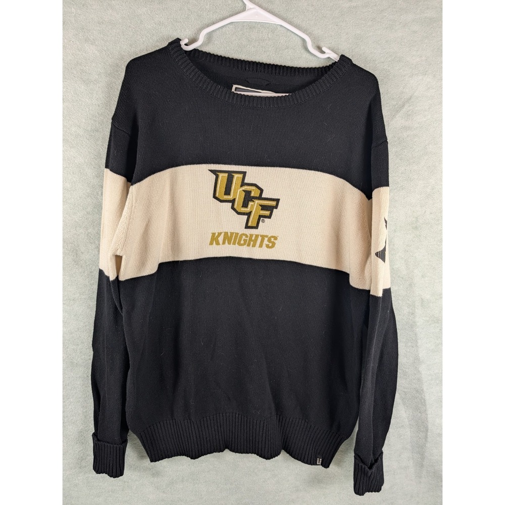 Vintage UCF Crewneck Mens Large Central Florida Knights Black/White Bruzer